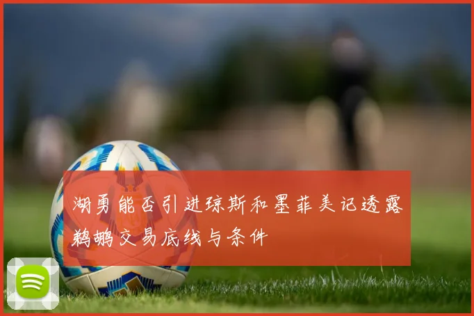 湖勇能否引进琼斯和墨菲美记透露鹈鹕交易底线与条件